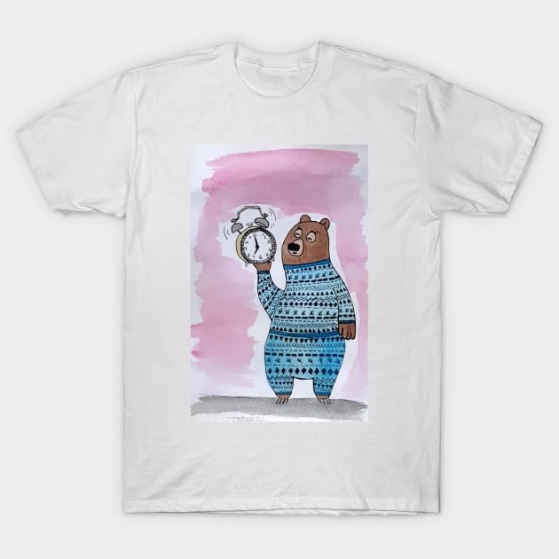 Good Morning Mr. Bear T-Shirt by SanMade